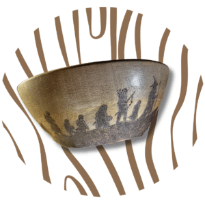 Bol en Bois Pyrogravé - Thème Seigneur des Anneaux