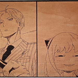 Tableau Pyrogravure Spy X Family 25,7Lx78,5l cm