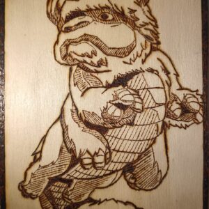 Pyrogravure de Appa - Avatar: Le Dernier Maître de l'Air 20Lx14l cm