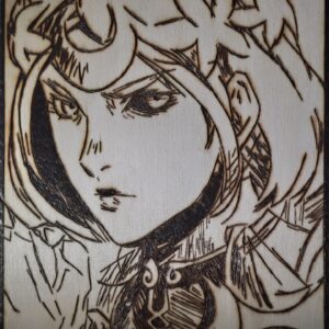 Pyrogravure de Mélinoé ( Hades 2 )