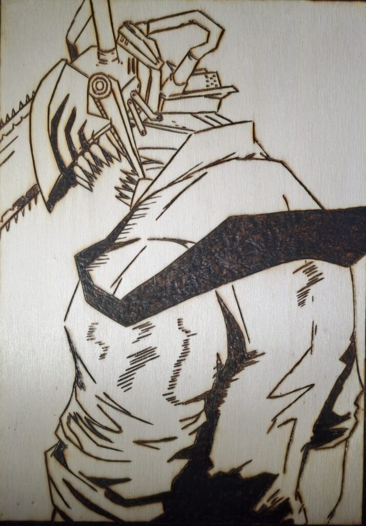 Pyrogravure Chainsaw man