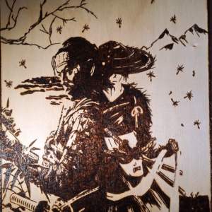 Pyrogravure Ghost of tsushima X Ghost of Yotei