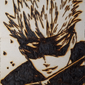 Pyrogravure de Satoru Gojo ( Jujutsu kaisen )