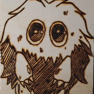 Pyrogravure de Kuribo ( YU-GI-HO )