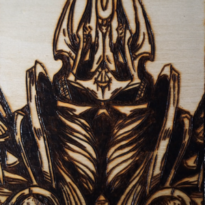 Pyrogravure du Roi Liche ( World of Warcraft )