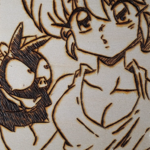 Pyrogravure de Ranma 1/2