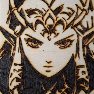 Pyrogravure de Zelda