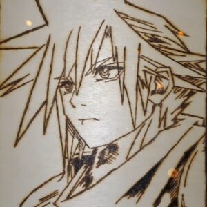 Pyrogravure de Cloud ( Final Fantasy 7 )