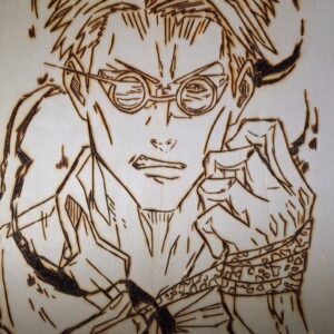 Pyrogravure de Kento Nanami ( Jujutsu Kaisen )