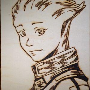 Pyrogravure de Liara Mass Effect