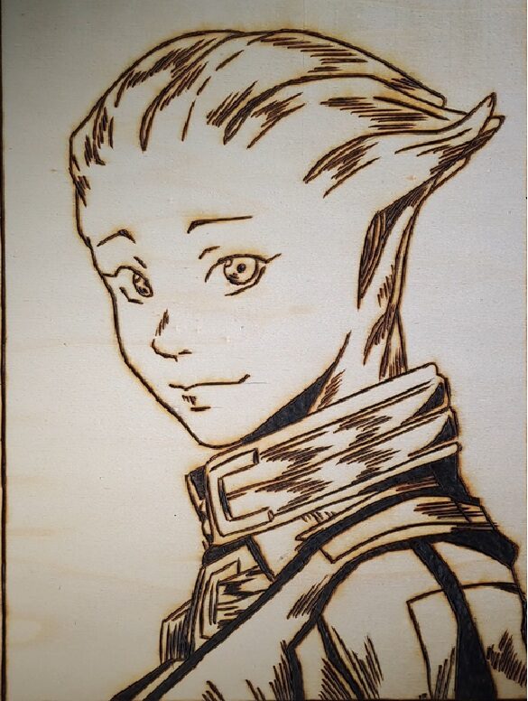 Pyrogravure de Liara Mass Effect