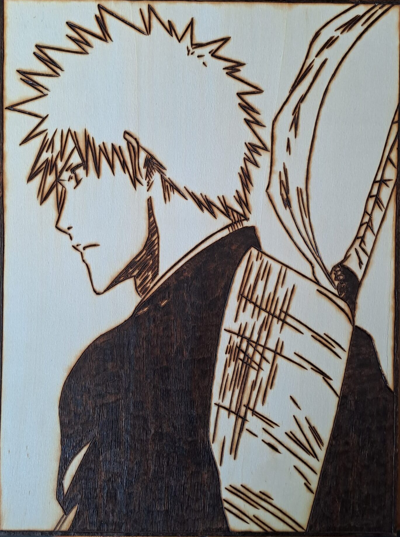Pyrogravure de Ichigo