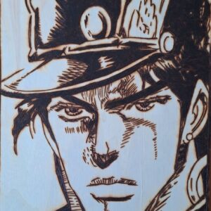 Pyrogravure de Jotaro
