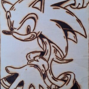 Pyrogravure de Sonic ( Adventure 2 )